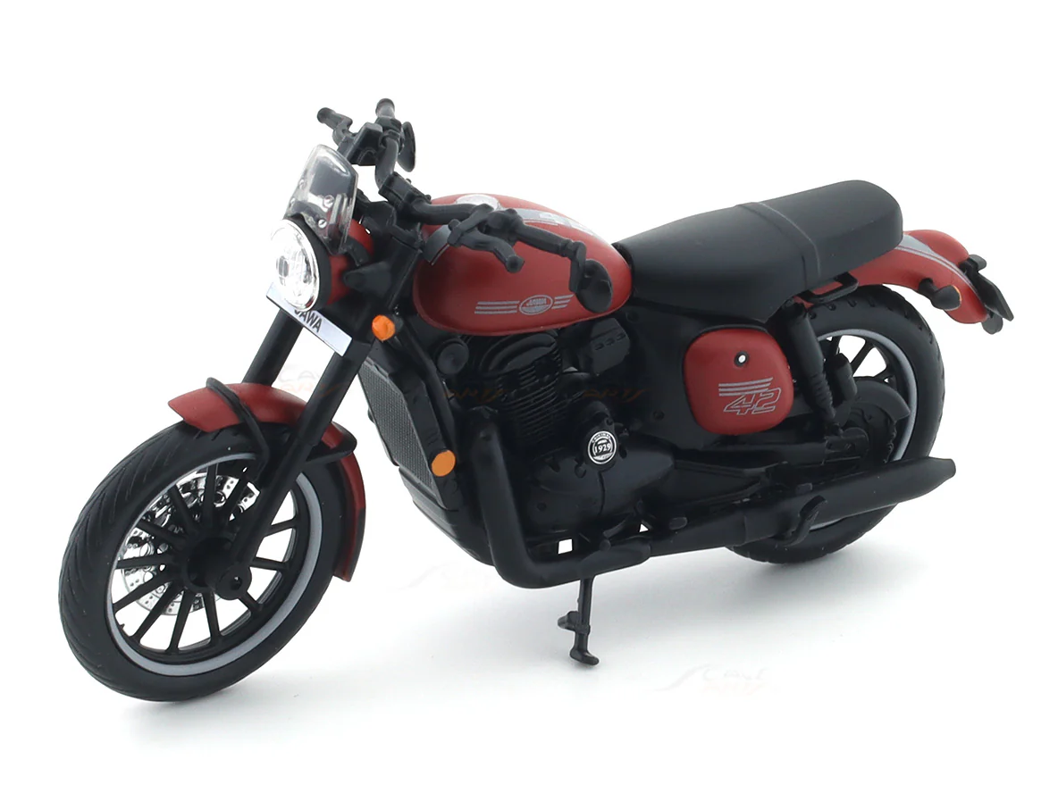 Jawa 42 red 1:18 Maisto licensed diecast scale model bike collectible - Image 8