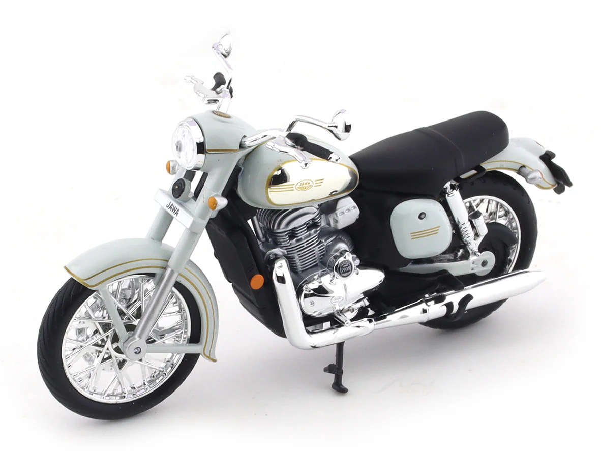 Jawa Classic grey 1:18 Maisto diecast scale Model bike collectible - Image 8