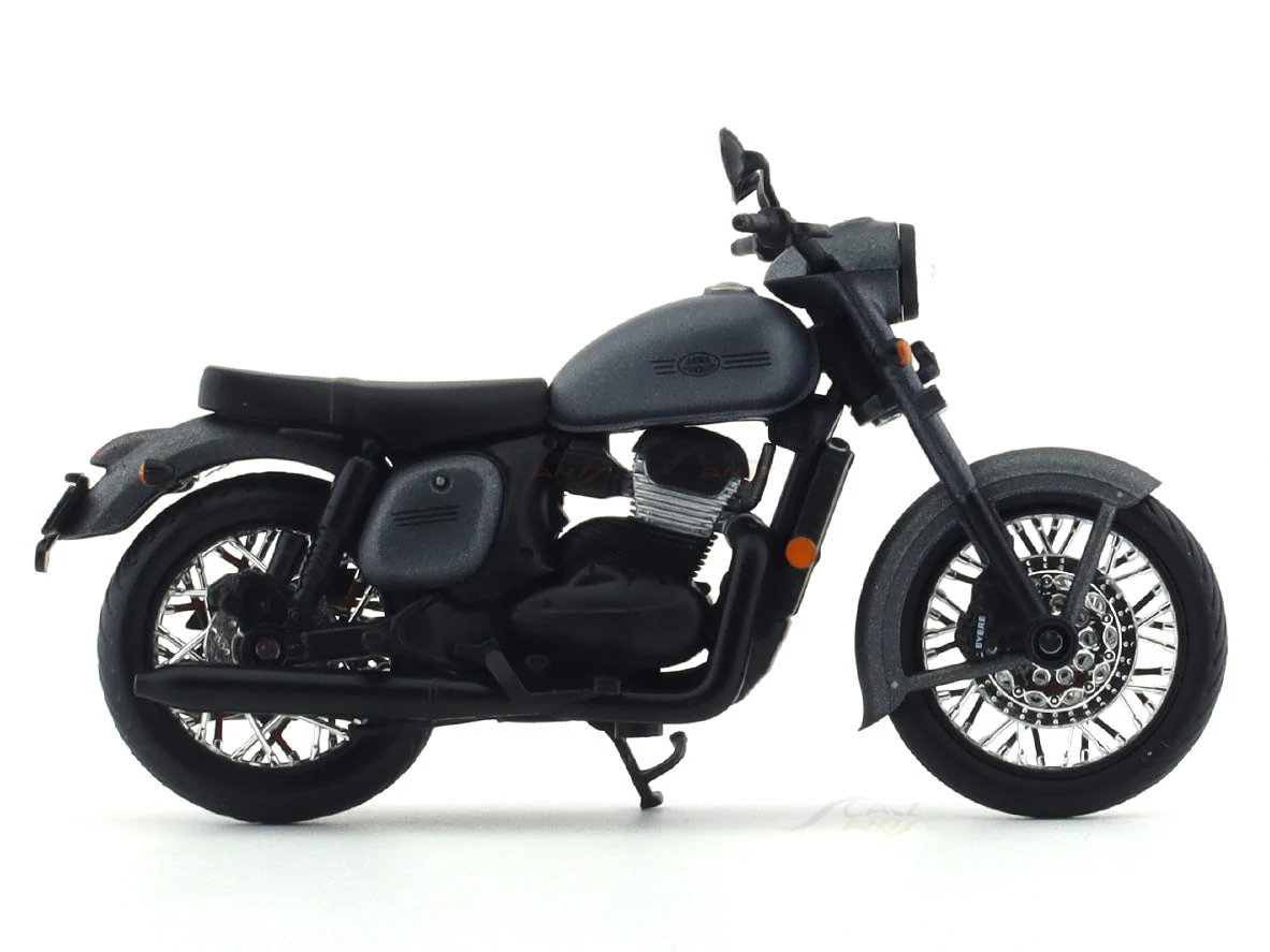 Jawa Classic Gunmetal Grey with coffee mug 1:18 Maisto diecast Scale model bike - Image 6