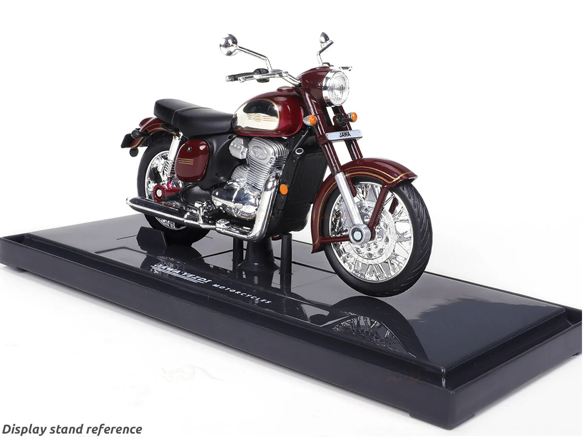 Jawa Classic Maroon with coffee mug 1:18 Maisto diecast Scale model bike - Image 10