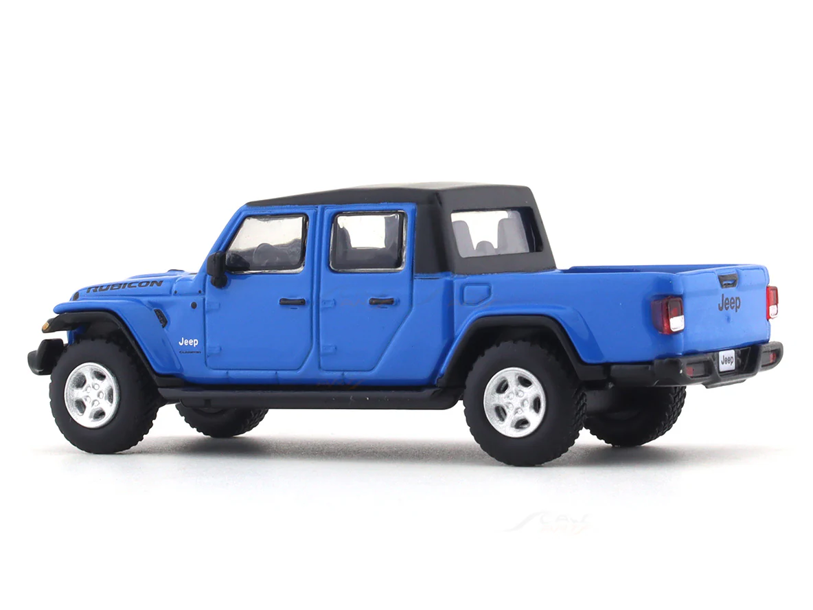 Jeep Rubicon Gladiator Pickup blue 1:64 JKM diecast scale model car miniature - Image 3