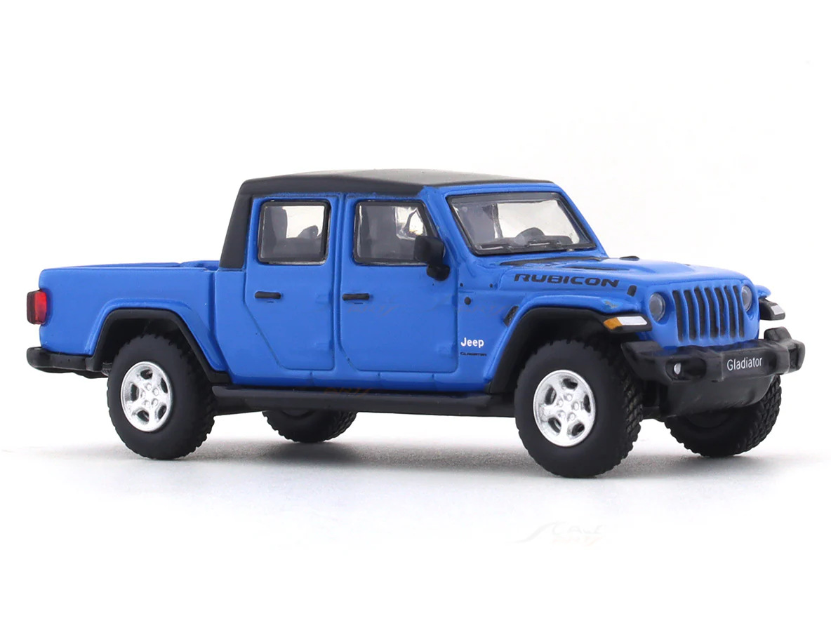 Jeep Rubicon Gladiator Pickup blue 1:64 JKM diecast scale model car miniature - Image 6