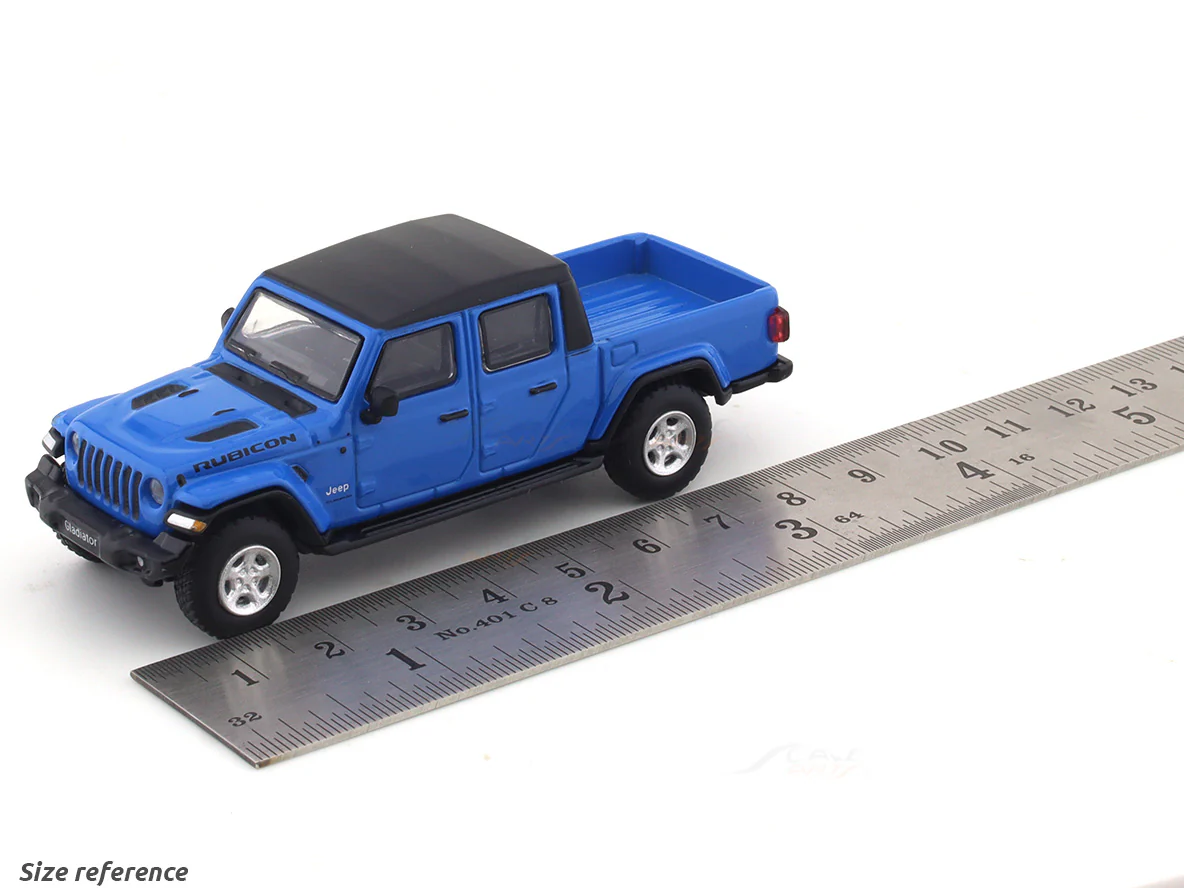 Jeep Rubicon Gladiator Pickup blue 1:64 JKM diecast scale model car miniature - Image 9