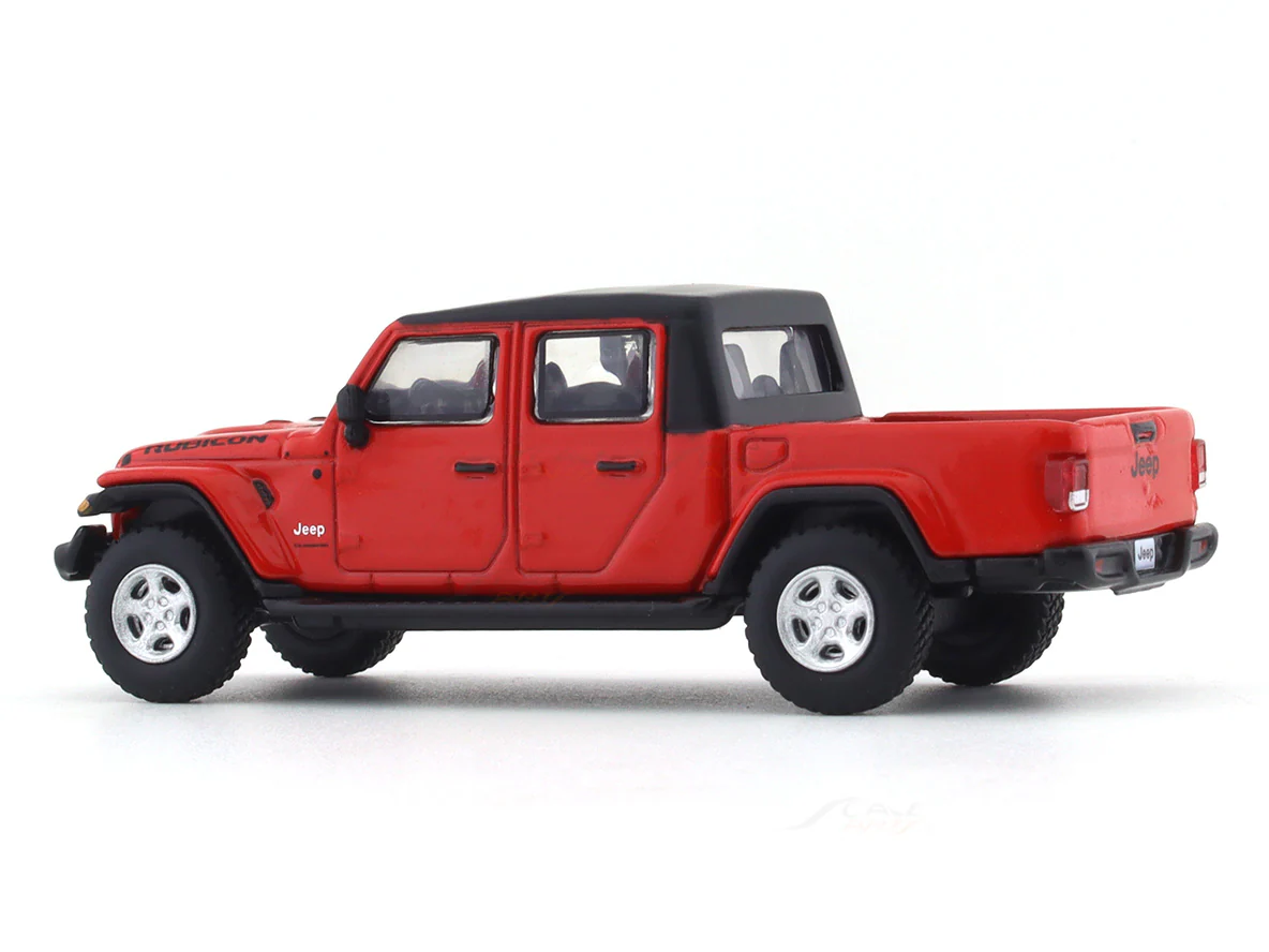 Jeep Rubicon Gladiator Pickup red 1:64 JKM diecast scale model car miniature - Image 3