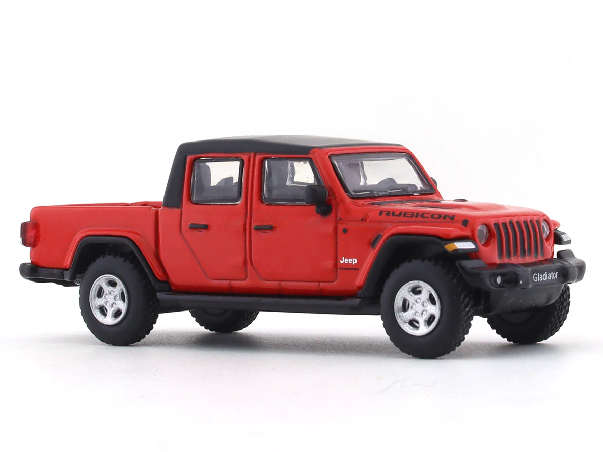 Jeep Rubicon Gladiator Pickup red 1:64 JKM diecast scale model car miniature - Image 6
