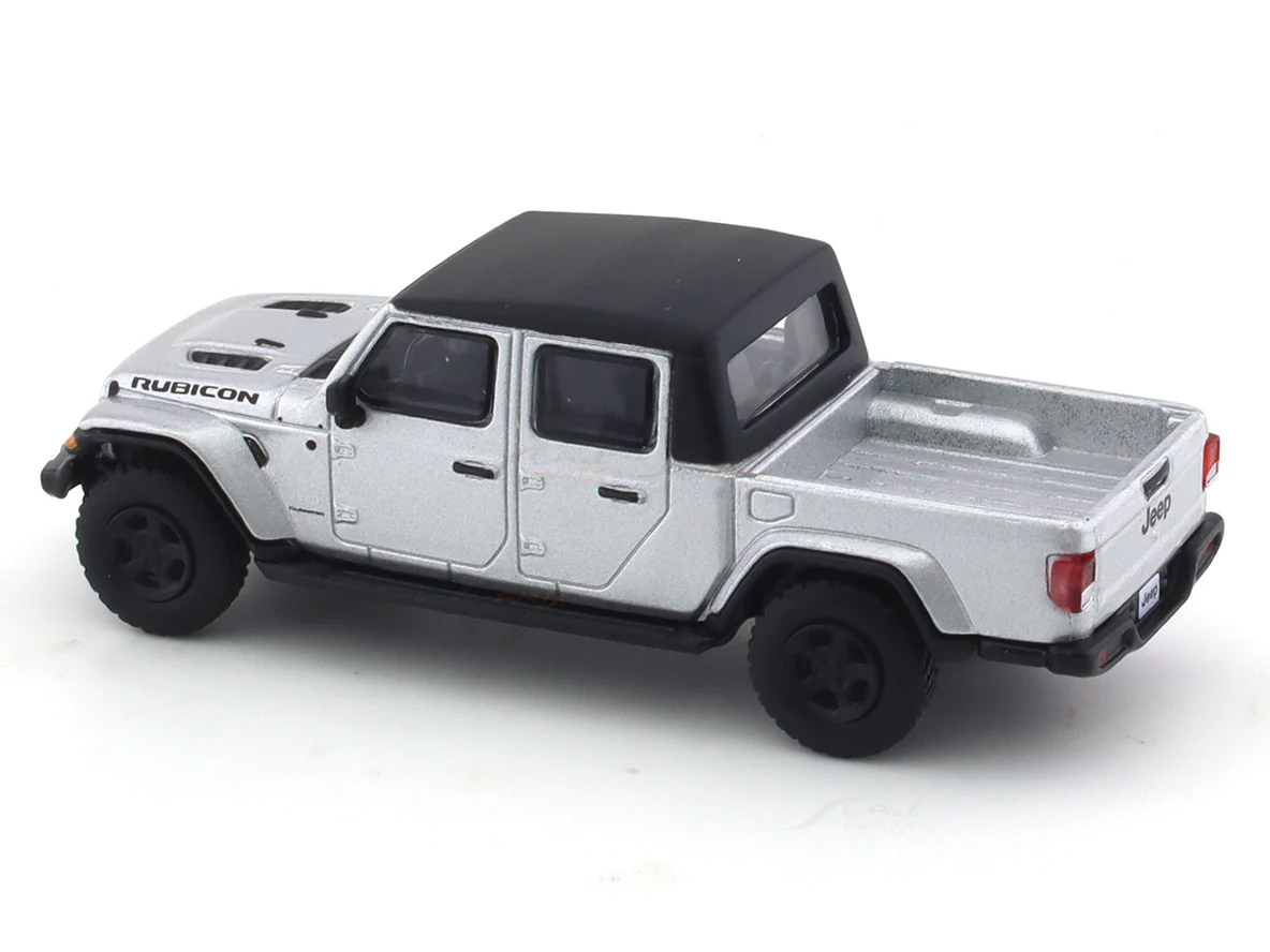 Jeep Rubicon Gladiator Pickup silver 1:64 JKM diecast scale model car miniature - Image 8