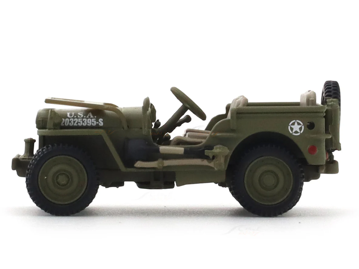 Jeep Willys MB with figure 1:64 TimeMicro diecast scale model car miniature car - Image 3