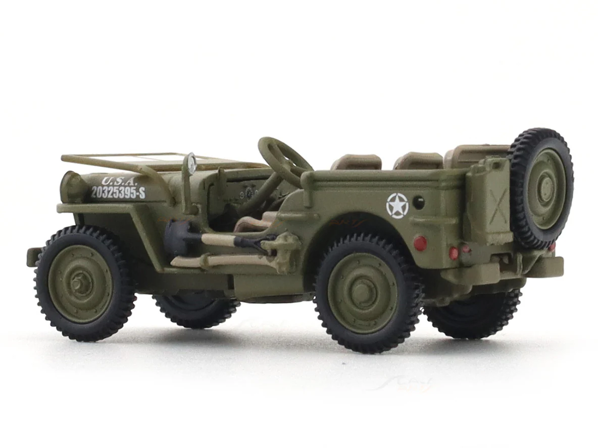 Jeep Willys MB with figure 1:64 TimeMicro diecast scale model car miniature car - Image 4
