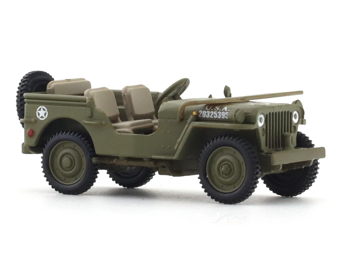 Jeep Willys MB with figure 1:64 TimeMicro diecast scale model car miniature car - Image 7