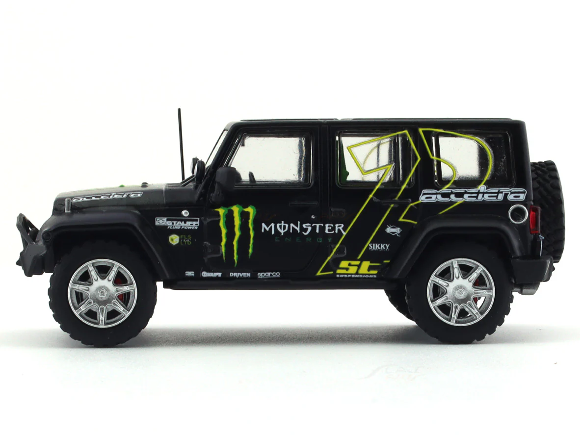 Jeep Wrangler Monster with figure 1:64 Time Micro diecast scale model car - Image 3