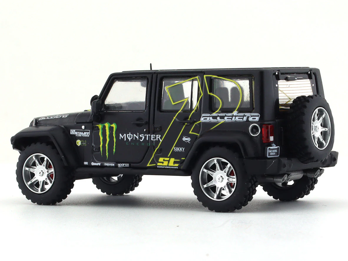 Jeep Wrangler Monster with figure 1:64 Time Micro diecast scale model car - Image 4