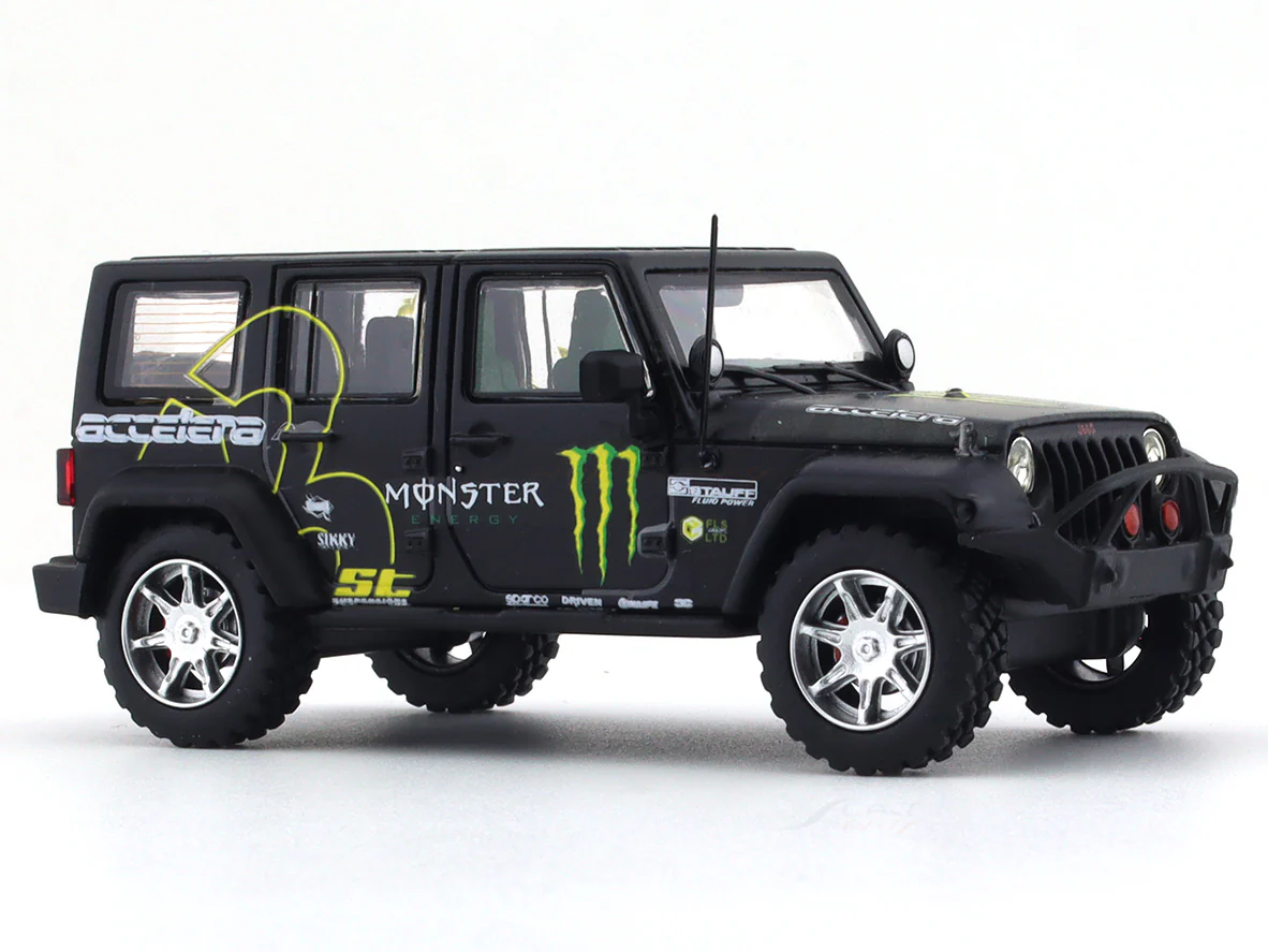 Jeep Wrangler Monster with figure 1:64 Time Micro diecast scale model car - Image 7