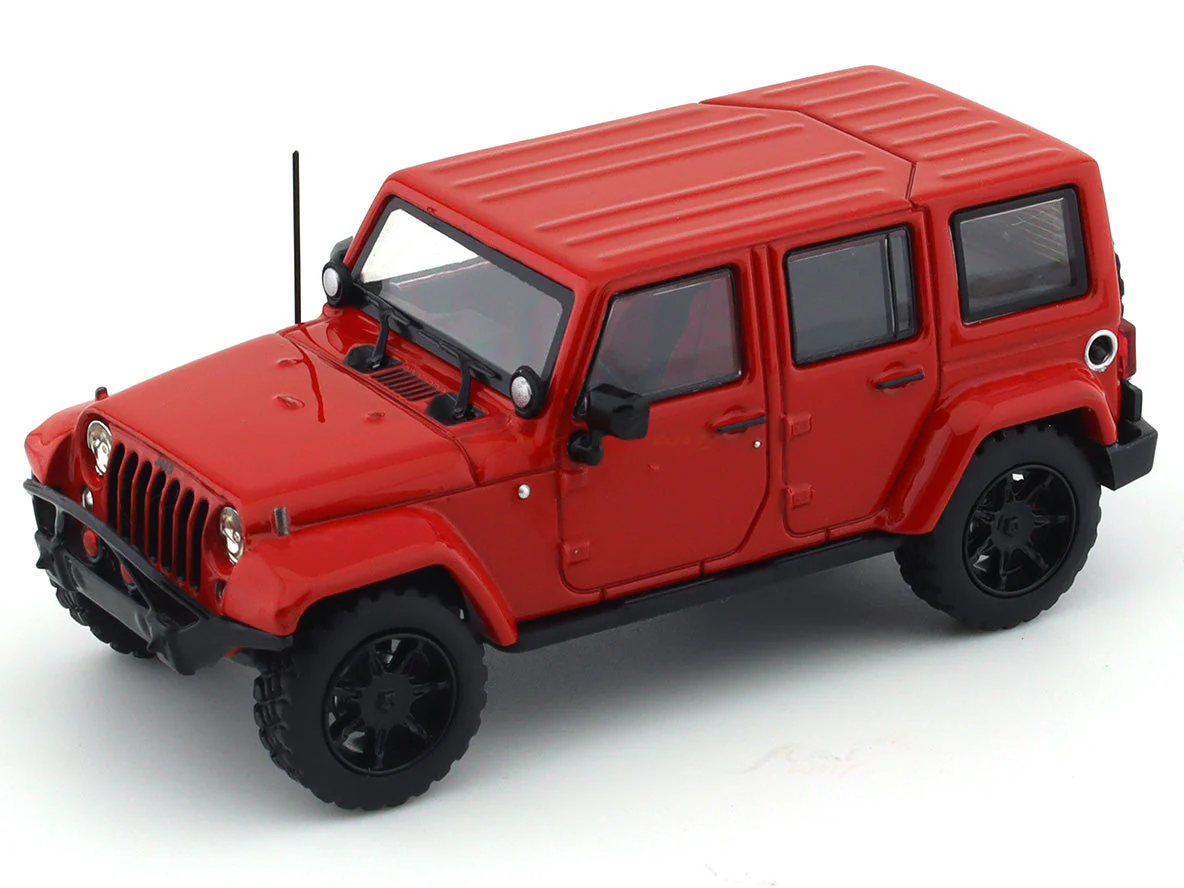 Jeep Wrangler red 1:64 Time Micro diecast scale model car - Image 7