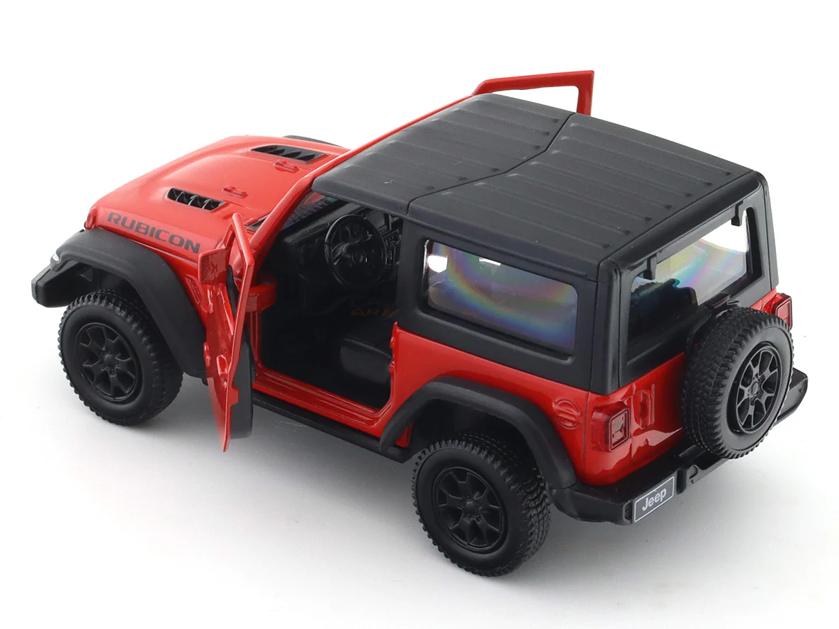 Jeep Wrangler Rubicon red 1:33-42 RMZ City licensed pull back car scale model - Image 9