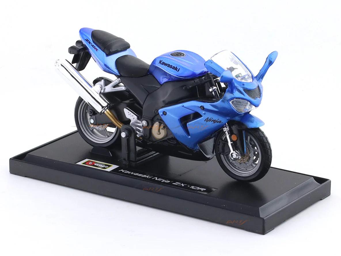 Kawasaki Ninja ZX-10R 1:18 Bburago Licensed Diecast Bike Model collectible - Image 8