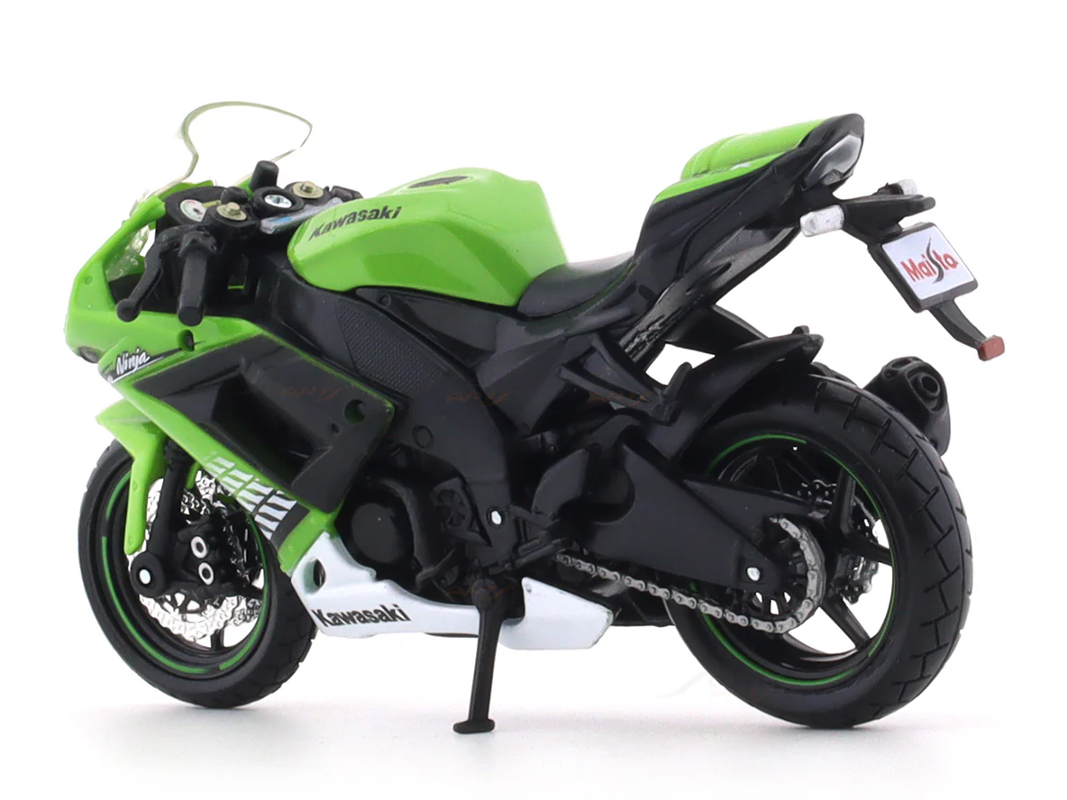 Kawasaki Ninja ZX 10R 1:18 Maisto licensed diecast Scale Model bike collectible - Image 3