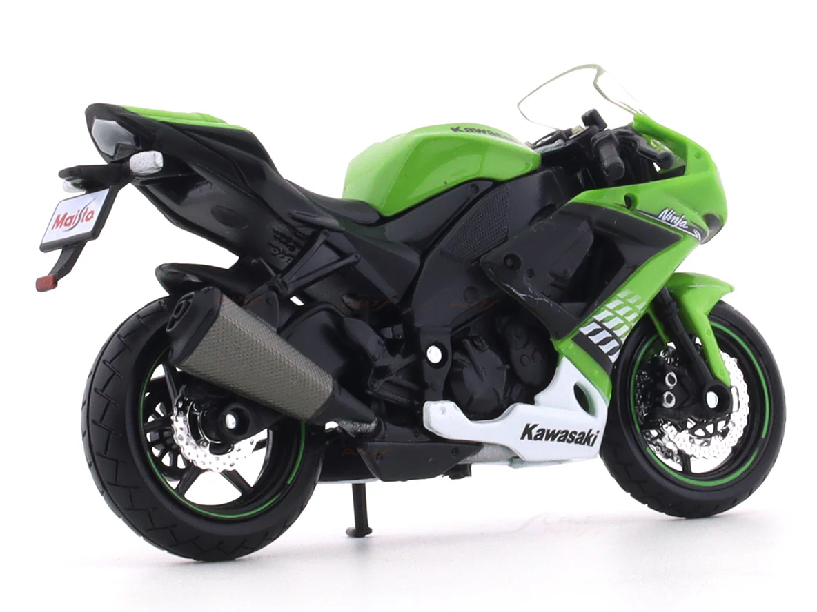 Kawasaki Ninja ZX 10R 1:18 Maisto licensed diecast Scale Model bike collectible - Image 4