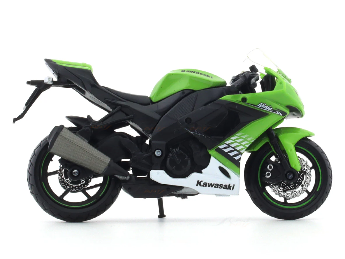 Kawasaki Ninja ZX 10R 1:18 Maisto licensed diecast Scale Model bike collectible - Image 5