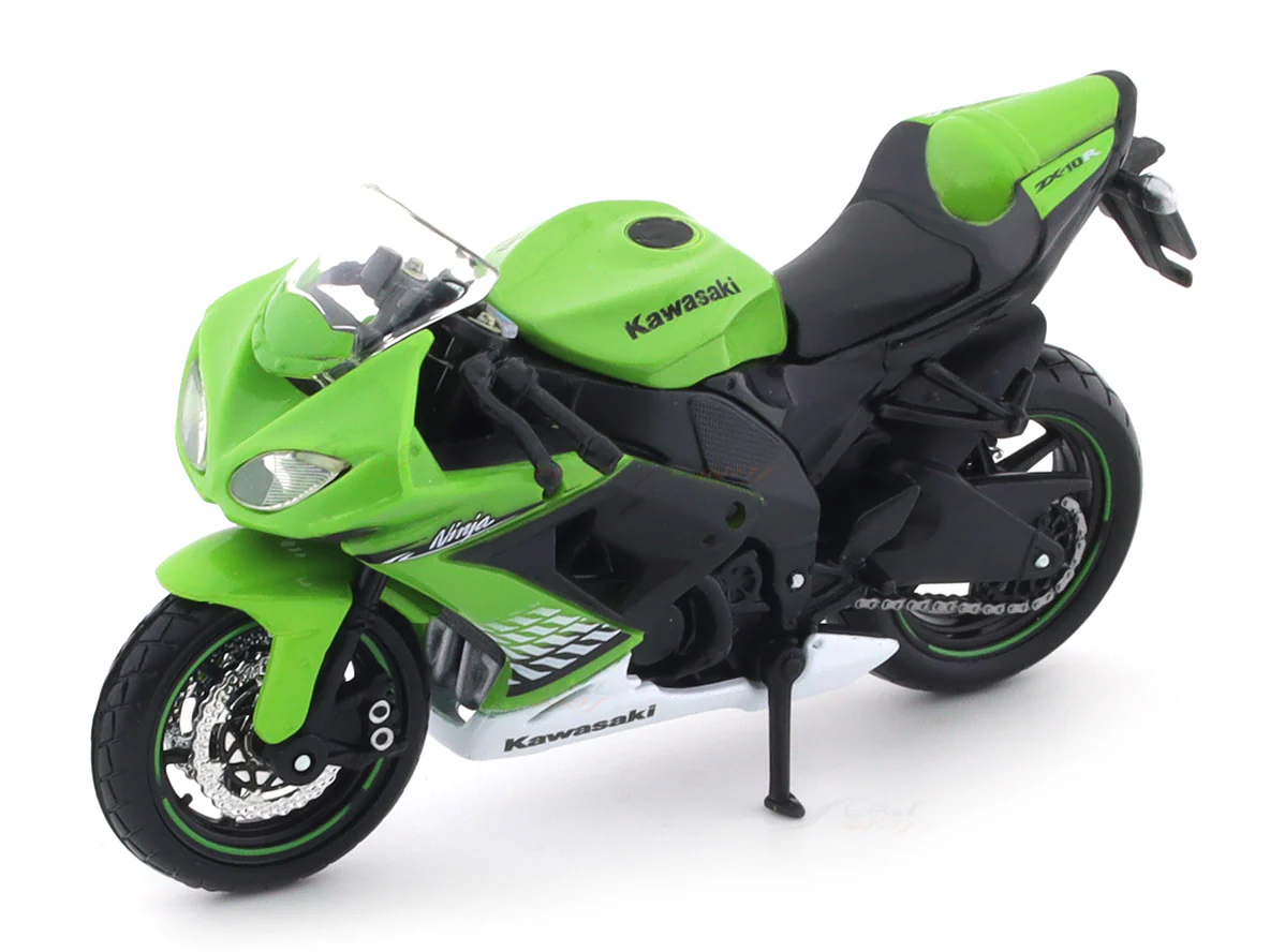 Kawasaki Ninja ZX 10R 1:18 Maisto licensed diecast Scale Model bike collectible - Image 7