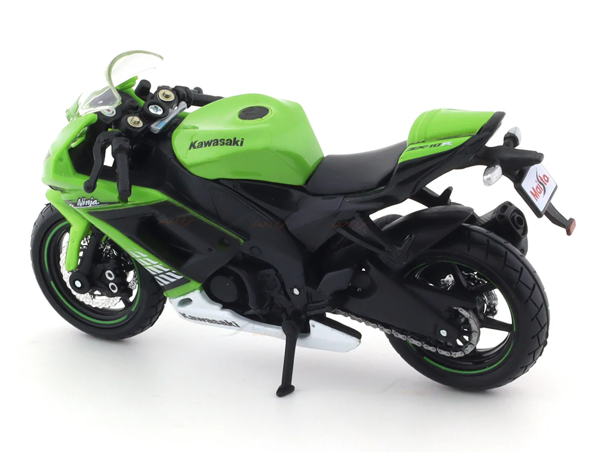 Kawasaki Ninja ZX 10R 1:18 Maisto licensed diecast Scale Model bike collectible - Image 8