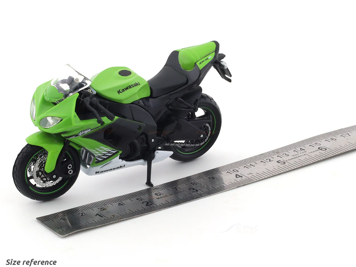 Kawasaki Ninja ZX 10R 1:18 Maisto licensed diecast Scale Model bike collectible - Image 9