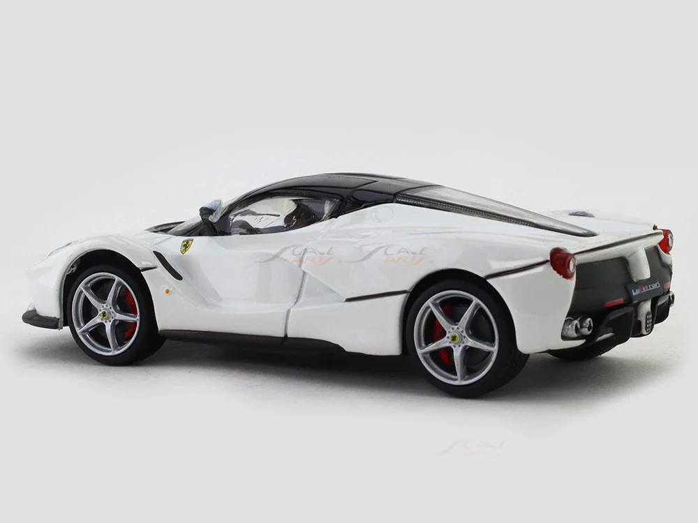 LaFerrari white Signature Series 1:43 Bburago scale model car collectible - Image 3