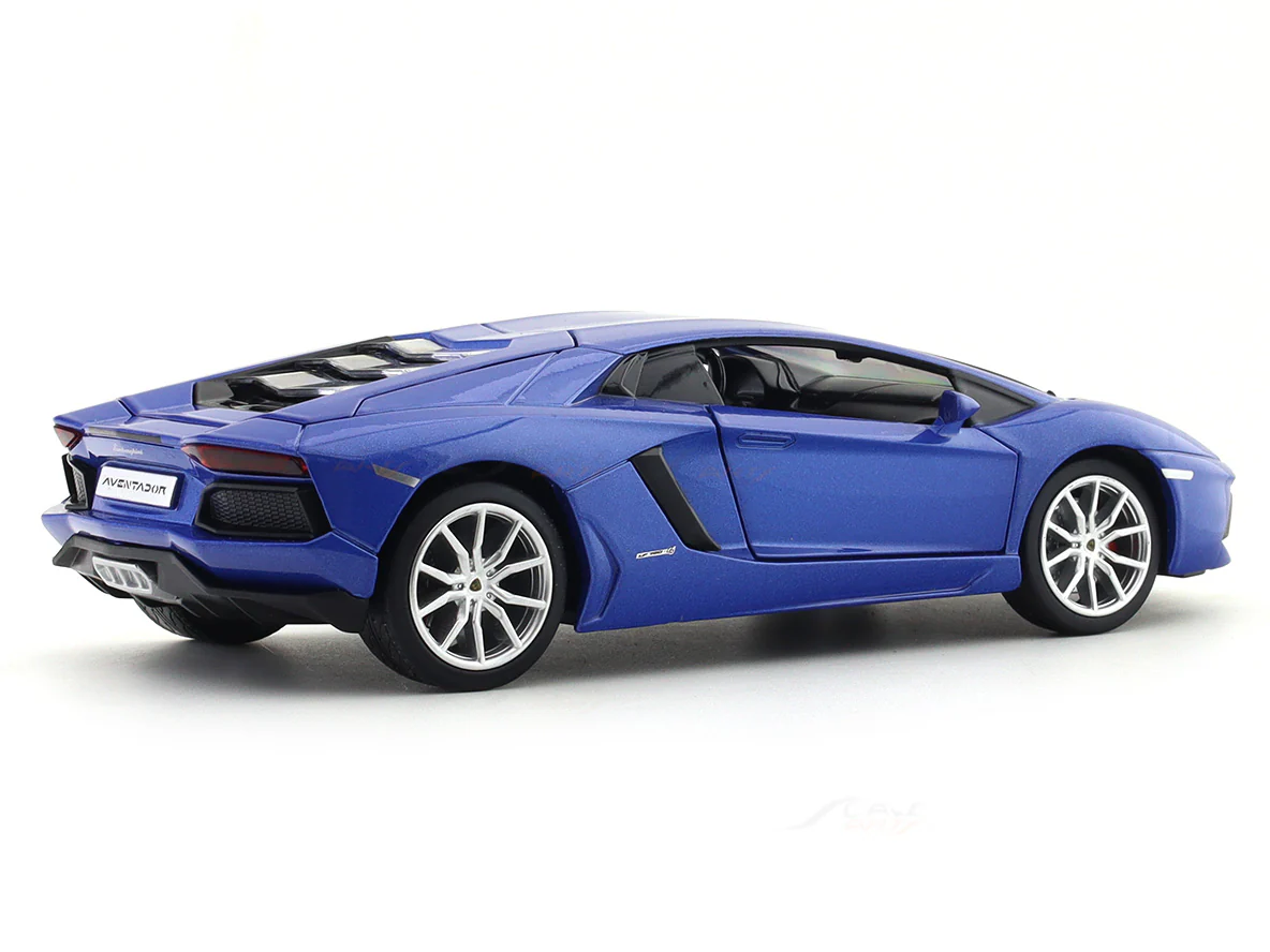 Lamborghini Aventador Coupe Blue 1:24 MSZ licensed diecast Scale Model car collectible - Image 4