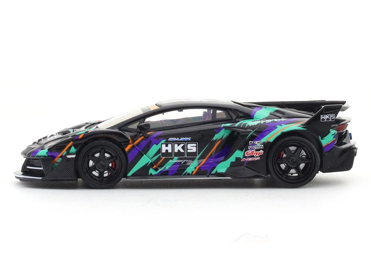 Lamborghini Aventador GT Evo HKS 1:64 TimeMicro diecast scale model car miniature collectible - Image 6