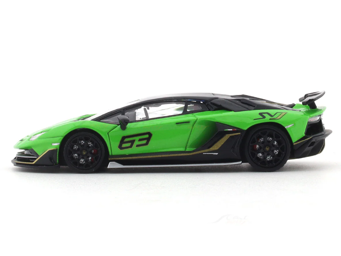 Lamborghini Aventador LP770-4 SVJ 63 green 1:64 Rhino X Maxwell Model diecast scale model car - Image 2