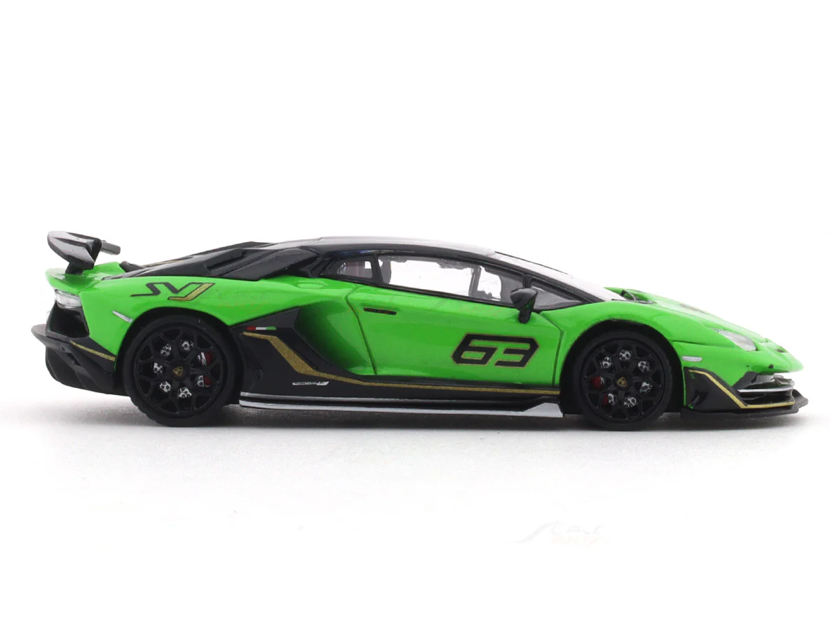 Lamborghini Aventador LP770-4 SVJ 63 green 1:64 Rhino X Maxwell Model diecast scale model car - Image 5