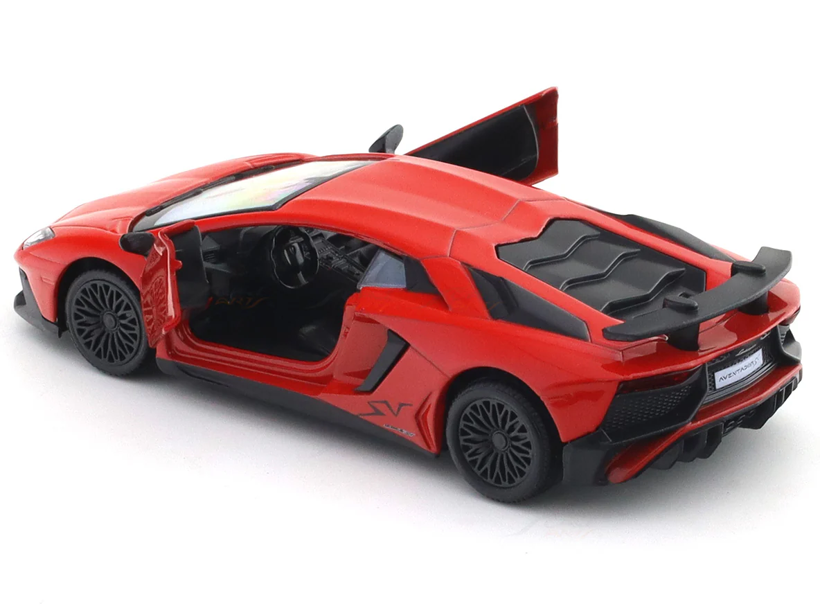 Lamborghini Aventador SV Red 1:33-42 RMZ City licensed pull back car scale model - Image 13