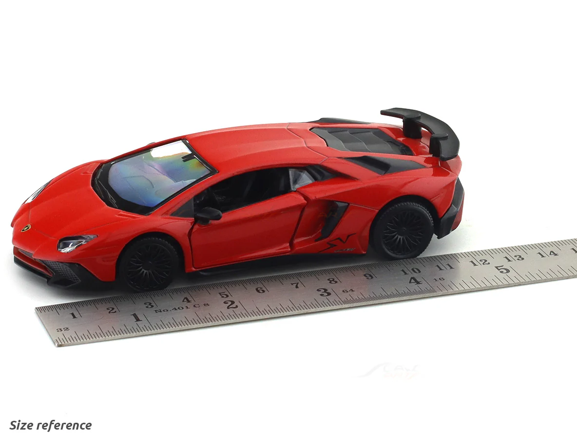 Lamborghini Aventador SV Red 1:33-42 RMZ City licensed pull back car scale model - Image 14
