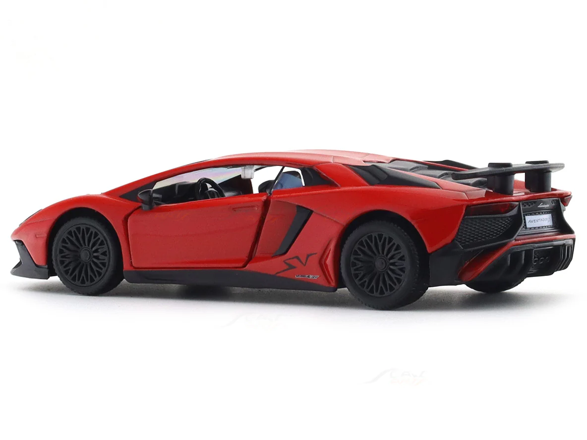 Lamborghini Aventador SV Red 1:33-42 RMZ City licensed pull back car scale model - Image 3