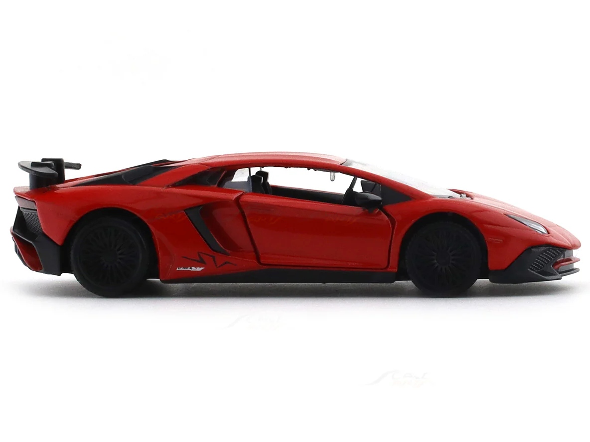 Lamborghini Aventador SV Red 1:33-42 RMZ City licensed pull back car scale model - Image 5