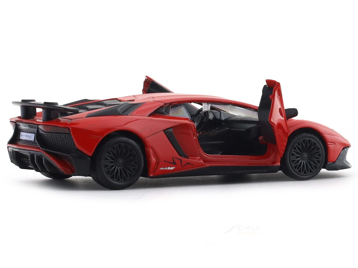 Lamborghini Aventador SV Red 1:33-42 RMZ City licensed pull back car scale model - Image 7