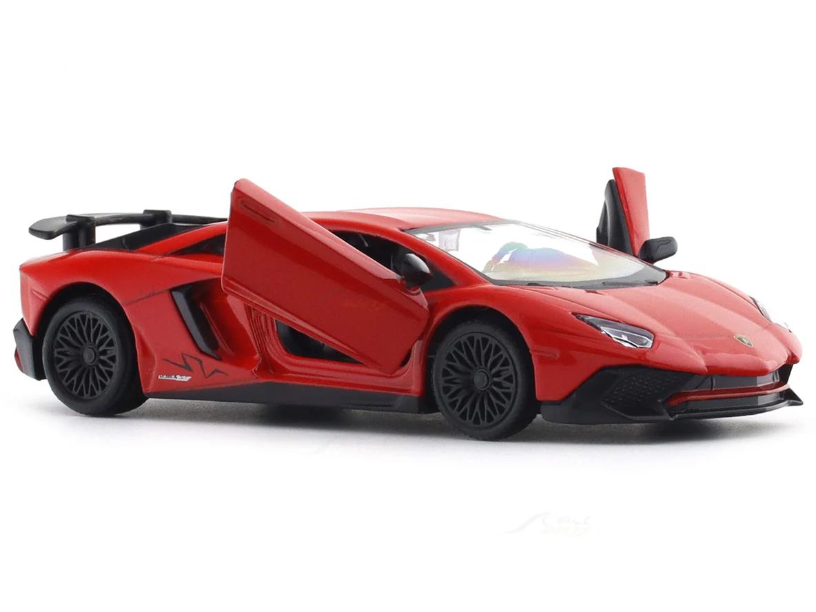 Lamborghini Aventador SV Red 1:33-42 RMZ City licensed pull back car scale model - Image 9