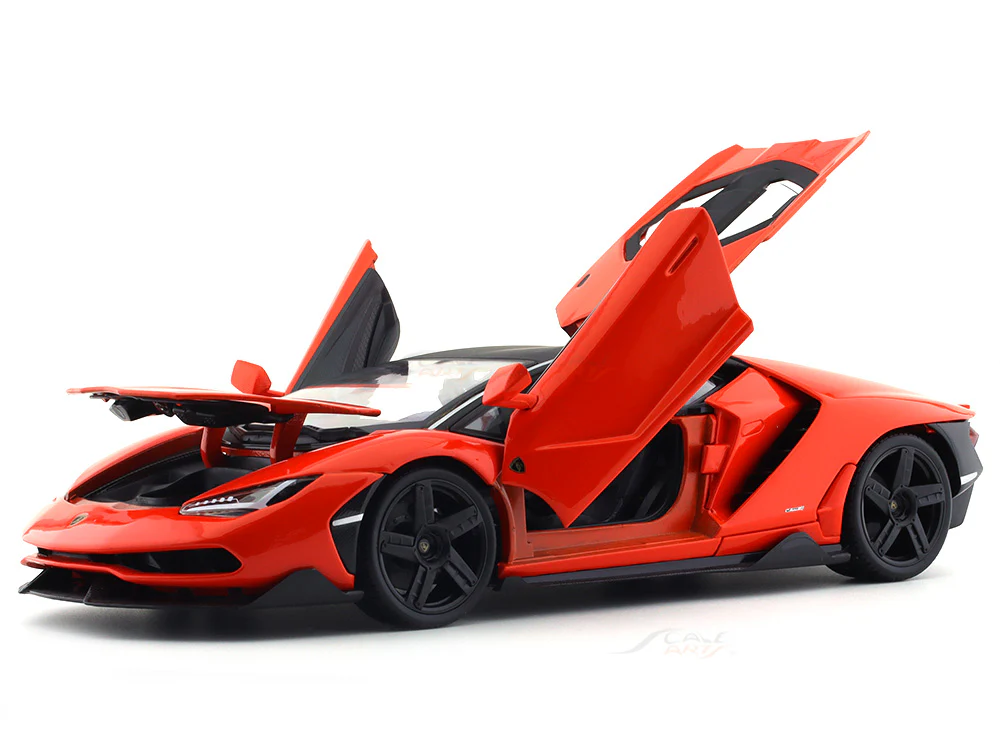Lamborghini Centenario LP770-4 orange 1:18 Maisto diecast Scale Model car - Image 7
