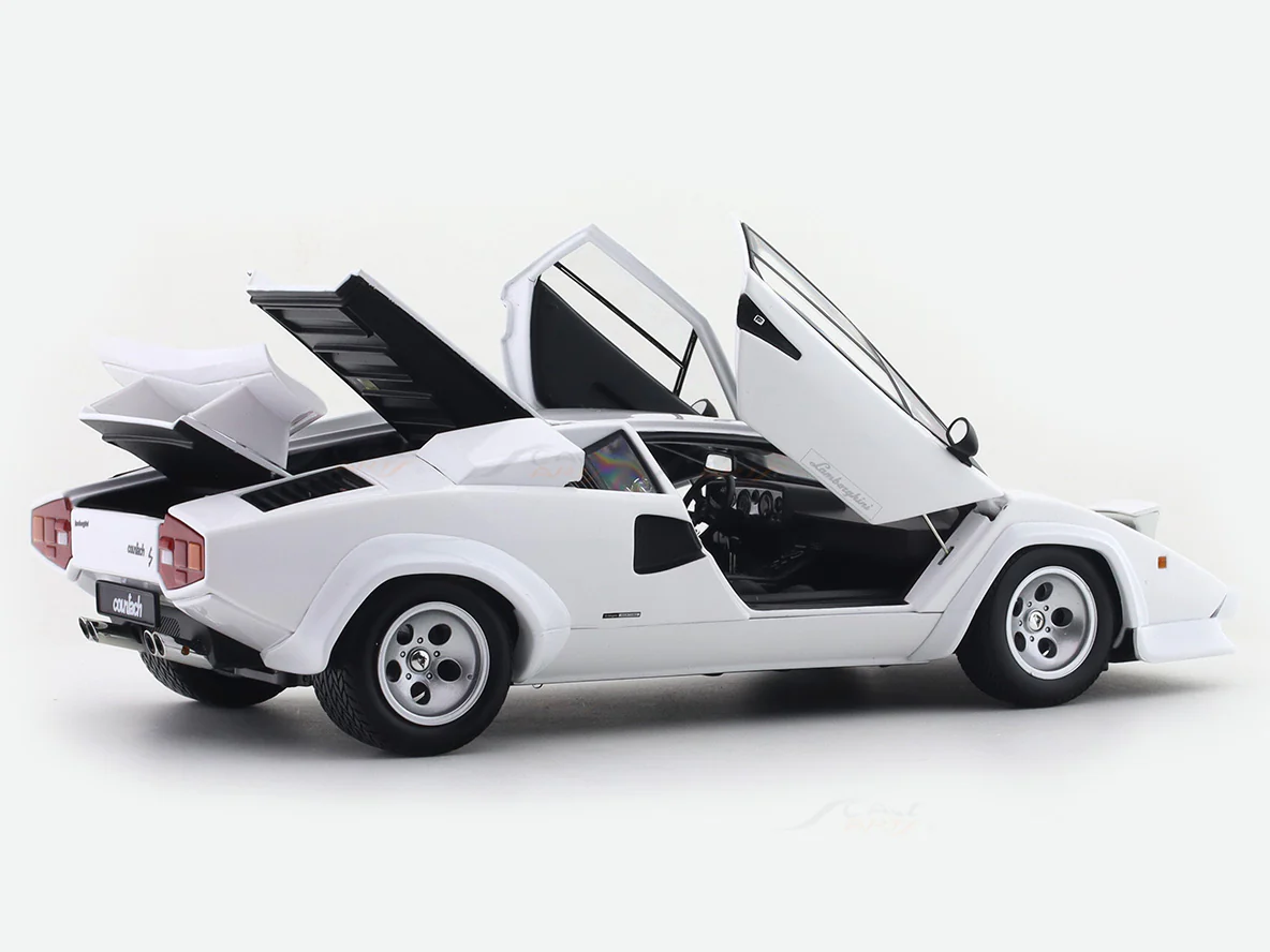 Lamborghini Countach LP400S White 1:18 Kyosho Premium Licensed Diecast Scale Model Car Collectible - Image 13
