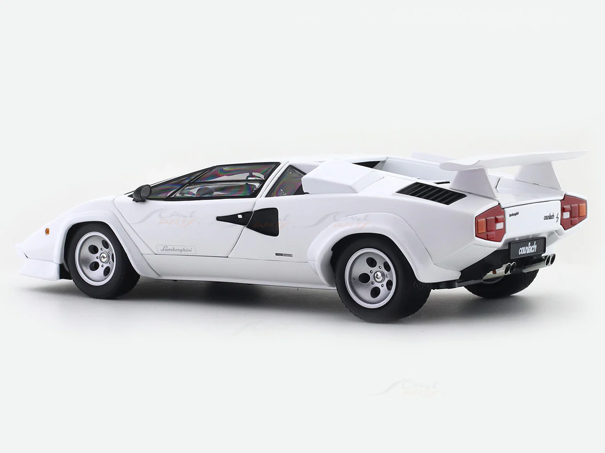 Lamborghini Countach LP400S White 1:18 Kyosho Premium Licensed Diecast Scale Model Car Collectible - Image 4