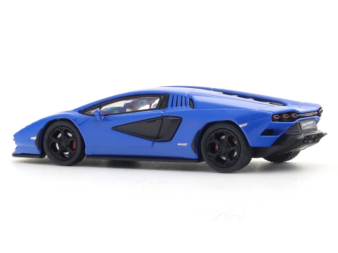 Lamborghini Countach LPI 800-4 blue 1:64 PosterCars licensed diecast scale model car miniature car - Image 3