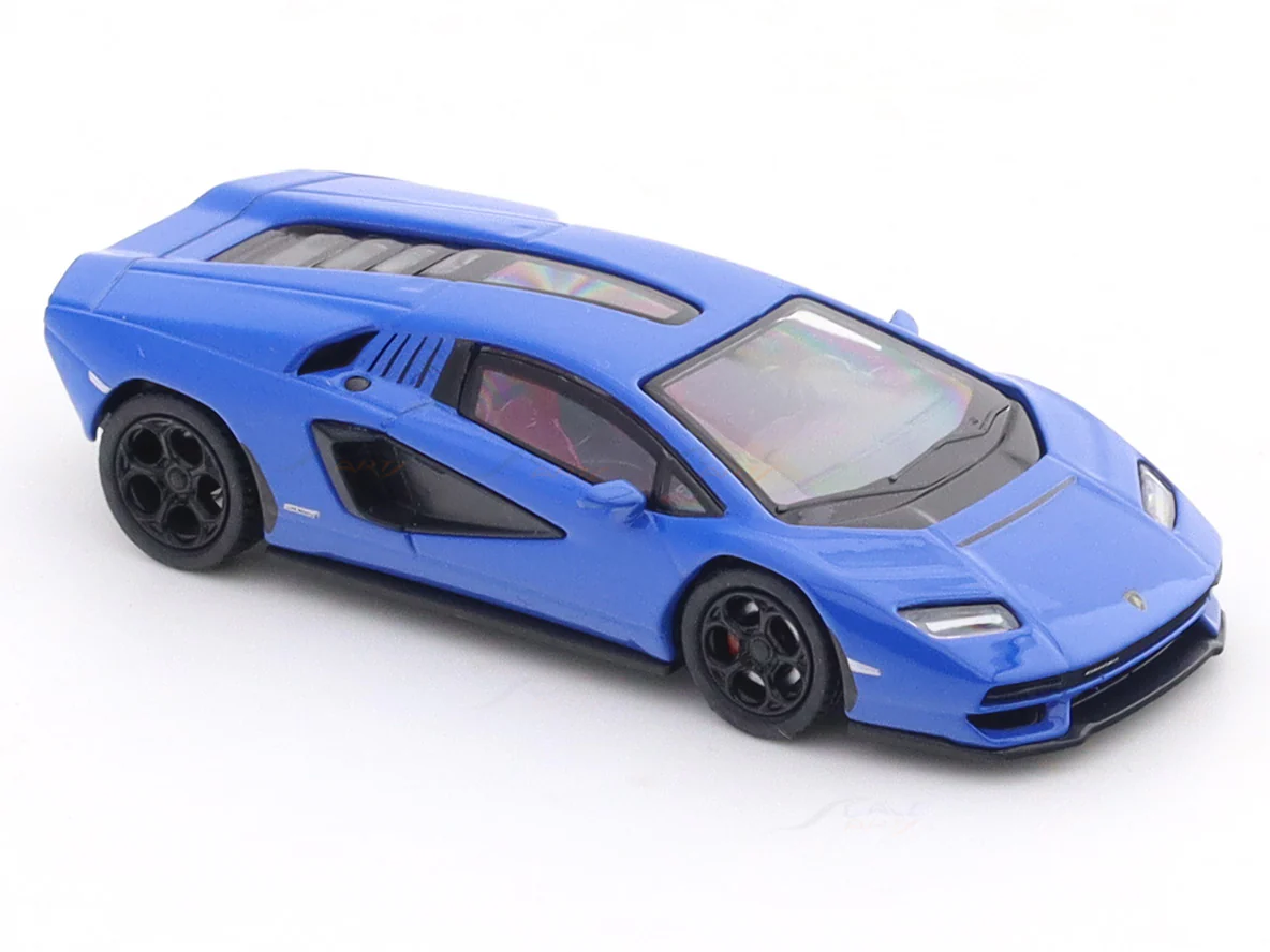 Lamborghini Countach LPI 800-4 blue 1:64 PosterCars licensed diecast scale model car miniature car - Image 9