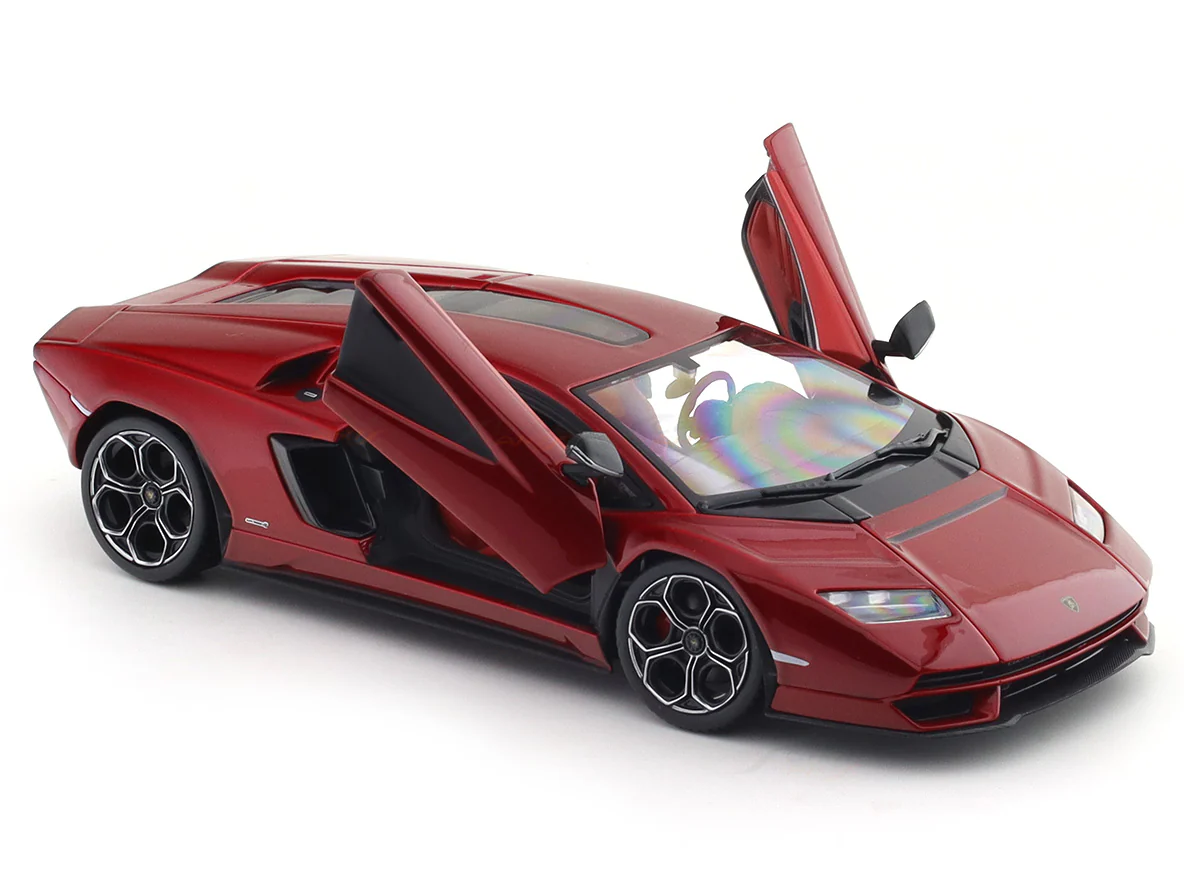 Lamborghini Countach LPI 800-4 red 1:24 Bburago with Acrylic Case Licensed Diecast Scale Model Car Collectible - Image 17
