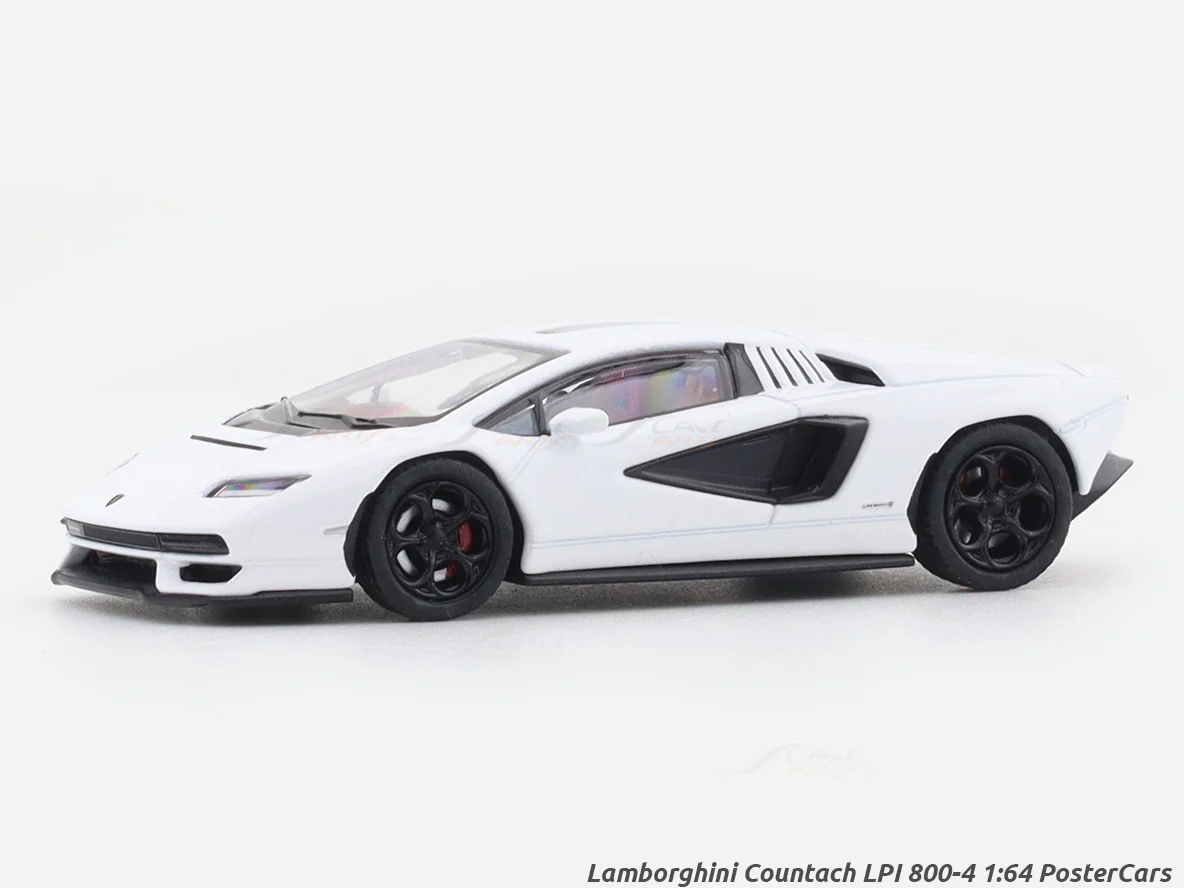 Lamborghini Countach LPI 800-4 white 1:64 PosterCars licensed diecast scale model car miniature car
