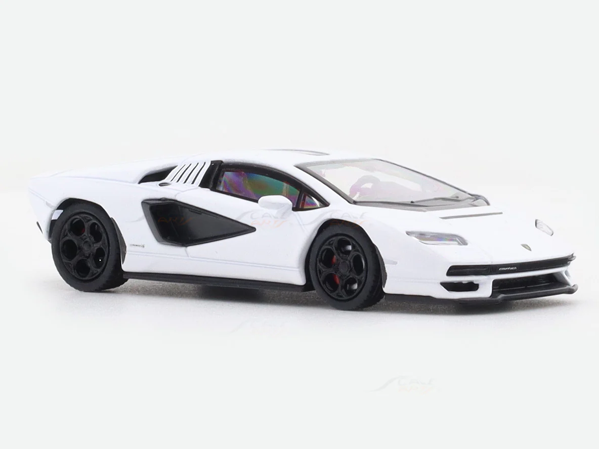 Lamborghini Countach LPI 800-4 white 1:64 PosterCars licensed diecast scale model car miniature car - Image 6