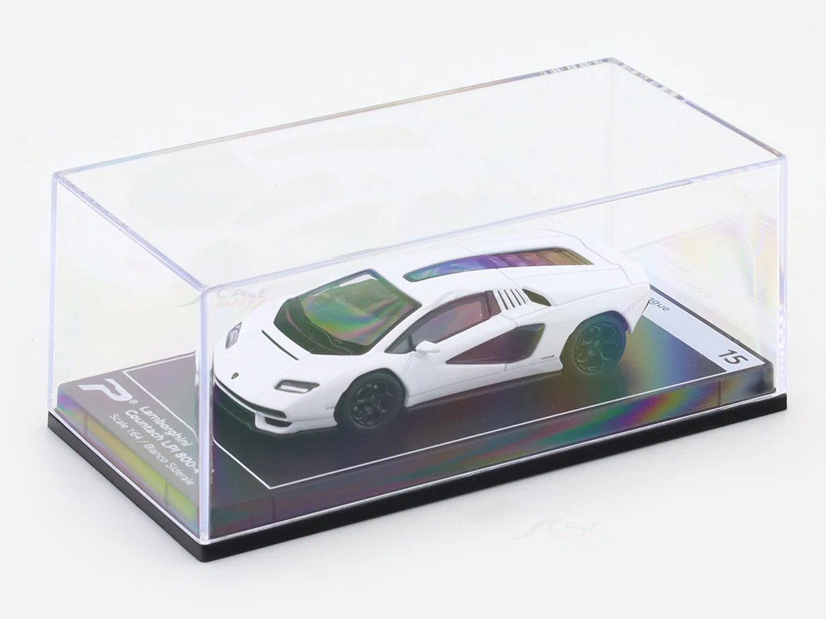 Lamborghini Countach LPI 800-4 white 1:64 PosterCars licensed diecast scale model car miniature car - Image 7