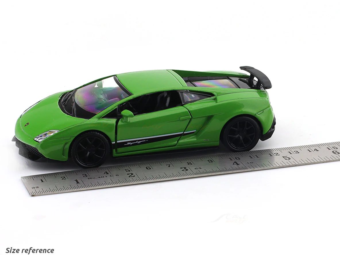 Lamborghini Gallardo LP570-4 Superleggera green 1:33-42 RMZ City licensed pull back car scale model - Image 11