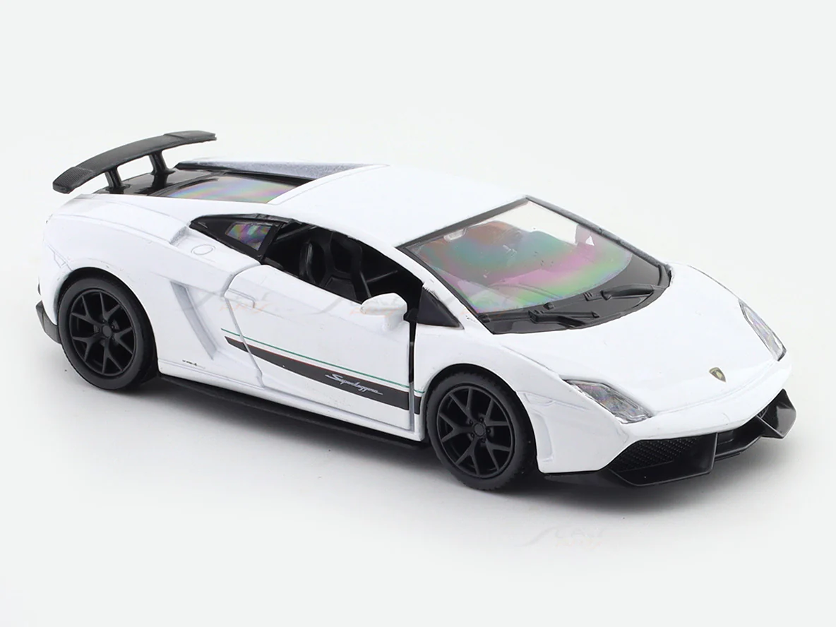 Lamborghini Gallardo LP570-4 Superleggera white 1:33-42 RMZ City licensed pull back car scale model - Image 7