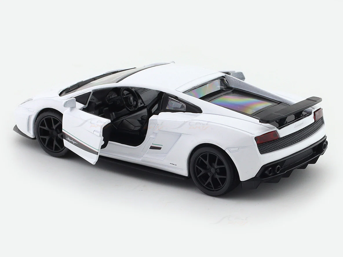 Lamborghini Gallardo LP570-4 Superleggera white 1:33-42 RMZ City licensed pull back car scale model - Image 9