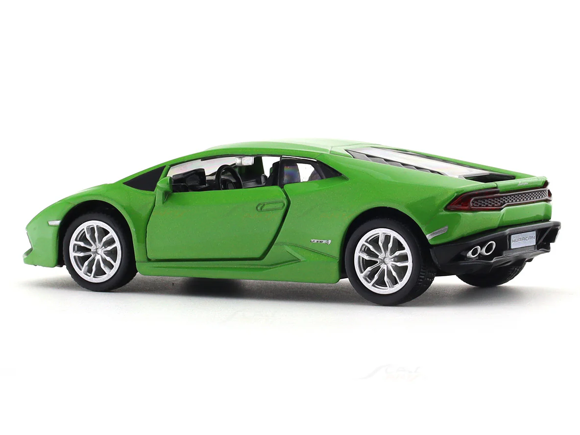 Lamborghini Huracan Coupe green 1:33-42 RMZ City licensed pull back car scale model - Image 3