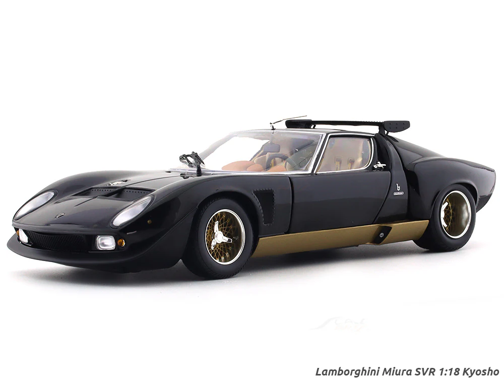 Lamborghini Miura SVR black 1:18 Kyosho diecast scale model miniature